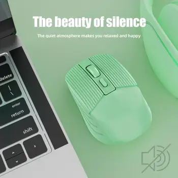 2.4 G/BT5.2 Morandi Multicolor Bezdrôtová Myš, Dobíjacia Bluetooth-kompatibilné Stlmiť Úrad Myši Odolné Pre Počítač, Notebook