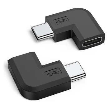 2 KS Pravý Uhol USB napájací Adaptér ,USB Typ C Mužov a Žien Rozšírenie Konektor pre PC,Notebook,Tablet,Oculus Quest Odkaz