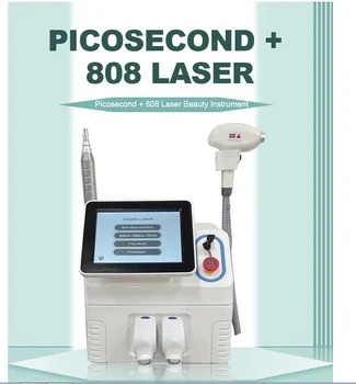 2023 Najnovšie 2000W 2 v 1 Pico Laser 808 Laserový Stroj Picosecond + 808 Odstránenie Chĺpkov Stroj Dióda Lasera
