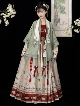 2023 nový čínsky štýl tradičných hanfu ženy ming vyrobené polovičný rukáv nádherné výšivky víla dávnych princezná šaty cosplay
