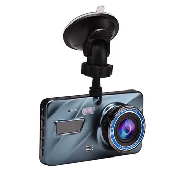 4 Palcový Dash Cam Predná a Zadná Kamera Záznamník Dual Camera Auta Dvr Cyklus Nahrávanie Full HD Nočné Videnie G-senzor Dashcam
