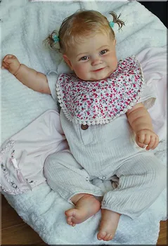 60 CM, 3D Farby Pokožky S Žily Silikónové Reborn Baby Doll Hračka Maddie Dievča Ručné Princezná Batoľa Blond Vlasy Zakorenené