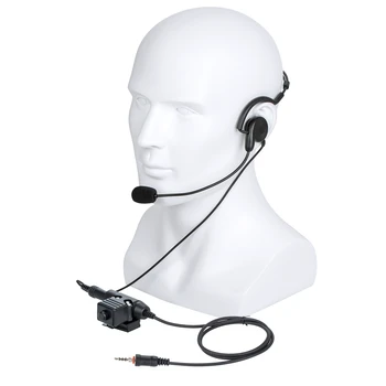 7.1 mm kostné vedenie walkie talkie Rádio Slúchadlo Headset Mikrofón s U94 PTT Adaptér Pre Yaesu Vertex VX-6R VX-7R FT-270R