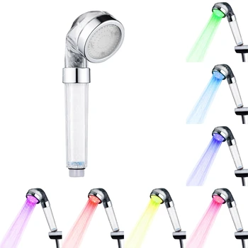 7 vyblednutiu farby Sprchové Moderné LED Sprchové Vane Izba Farebné LED Filter Sprcha Hlavu na Predaj LD8008-G23