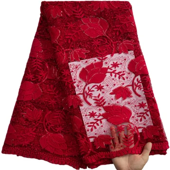Africké Oka Textílie, Čipky S Flitrami 2023 Vysokej Kvality Nigérijský Svadobné Materiál Čistý Čipky Textílie Pre Ženy Party Šaty A3243