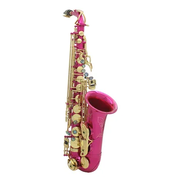 Alto Saxofón E ploché saxofón rose červené abalone shell tlačidlo alto Saxofón