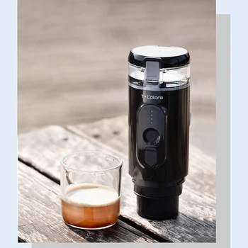 Bezdrôtové Kúrenie Elektrické Espresso Kávovar Prášok Kapsule Plnenie Prenosné Vonkajšie Cestovanie Autom Domov