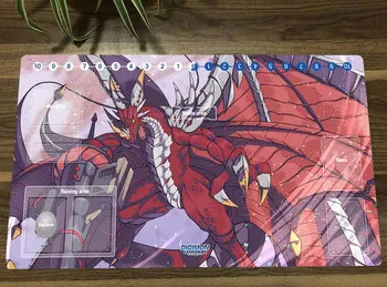 Digimon Duel Playmat Examon X Trading Card Game Mat DTCG CCG Mat Gumová Podložka pod Myš Stôl Pad Herné Hrať Mat & Karty Zóny Voľného Taška