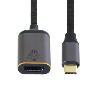 Displej 8K 60HZ 4K UHD HDMI Samec Monitor USB4 USB-C Žien HDMI 2.0 Kábel Typ-C Zdroj