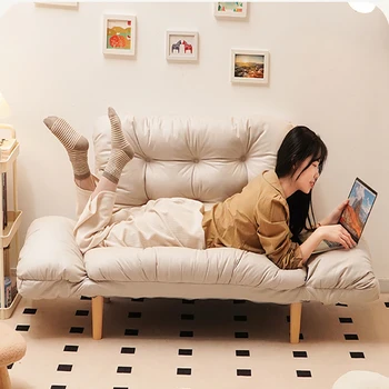 Dvojité Lenivý Obývacej Izby, Pohovky, Moderný Minimalistický Pohodlné Sectional Sofa Taliansky Kórejský Gauč Cama Plegable Bytový Nábytok
