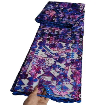 Francúzsky Viacfarebná Flitrami Čipky Textílie 2023 Ružová Vysokej Kvality Nigérijský Afriky Tylu Čipky Textílie S Flitrami Na Spoločenské Šaty