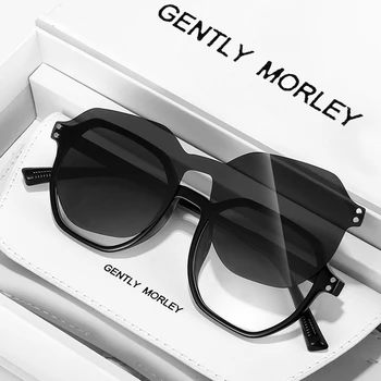 GM Značky Luxusné Polarizované slnečné Okuliare Ženy, Mužov Magnetom Prílohu Test Objektív Dizajnér Okrúhle Slnečné Okuliare JEMNE MORLEY-82103
