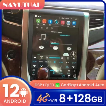 GPS Navigácie Auta Multimediálny Prehrávač Pre Toyota Alphard ANH20 Elfa A20 Android Rádio Tesla Obrazovke Vedúci Jednotky DSP Carplay WIFI 4G