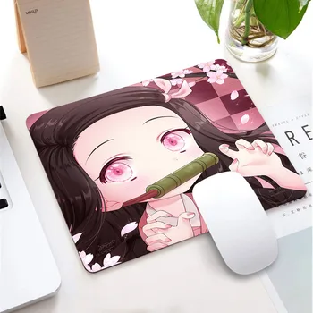 Hot Predaj Anime Démon Vrah Herné Príslušenstvo Malé Kawaii Gumová Podložka pod Myš Nezuko Kaeyboard Pad DeskMat Gamer MousePad na LOL