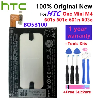 HTC Originálne Vysoká Kapacita Batérie Telefónu HTC One Mini M4 BO58100 601s 601e 601n 603e 1800mAh Batérie +Darček Nástroje +Samolepky