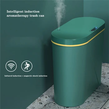 Inteligentný Koši Automatický Inteligentný Senzor Smetisko Nabíjateľná Smart Touchless Odpadkovom Koši Pre Kúpeľne, Kuchyne, Kôš Na Odpadky