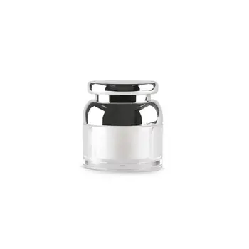Kolo Luxusné Akryl Jar Naplniteľné make-up Nástroj Prázdne opaľovací Krém Box Prenosný Cestovné Biely Krém na Tvár Jar 30 50g 20pcs/veľa
