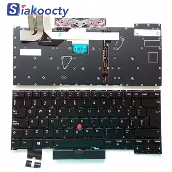 Kvalitu vysokoškolského klávesnica pre notebook Lenovo Thinkpad T14s Gen 1 2020 Teclado podsvietený č rám latinskej španielsky