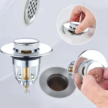 Kúpeľňa Povodí Drainer Bounce Umývadlo Umývadlo Push-typ Skákanie Core Úniku Plug Umývadlo Odvodnenie Filter Príslušenstvo
