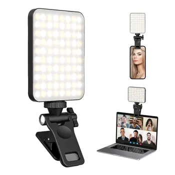 Led Vyplniť Svetla Vrecku Selfie Lampa pre IPad, Mobilný Telefón, Notebook, Vyplňte Video Svetlo s Predná & Zadná Klip Upravené 3 Režimy Svetla