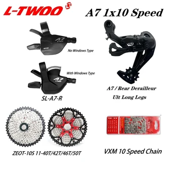 LTWOO A7 1X10S Sada Bike 10 Rýchlosť 10v radiacej Páky Dlho Ult Prehadzovačky ZEOT Kazeta 40T 42T 46T 50T VXM Reťaze