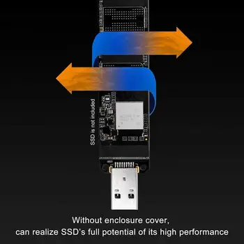 M. 2 NVMe SSD na USB 3.1 Adaptéra PCI-E na USB 3.0 Vnútorný Prevodník Karty 10Gbps USB3.1 Gen 2 pre Samsung 970 960 Intel SSD