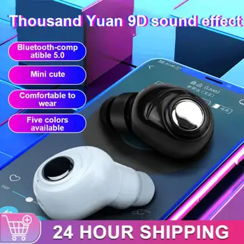 Mini bluetooth-kompatibilné Slúchadlá S Mikrofónom Bezdrôtové Handsfree Slúchadlá Športové Headset Vysokou Vernosťou Zvuku Tws Slúchadlá Stereo
