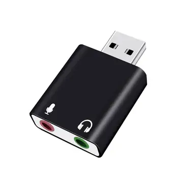 Mini USB 2.0 3D Virtuálne 12Mbps Externé 7.1 Kanálové Audio Zvukové Karty Adaptéra Audio Zvukové Karty Adaptéra Počítač, Hardware