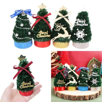 Miniatúrne Vianočný Strom pre domček pre bábiky Mini Borovice domček pre bábiky Vianočné Dekorácie, Doplnky Realistické DropShipping