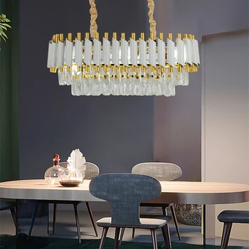 Moderné Stropné Luster LED Osvetlenie, Krištáľové Lustre Reštaurácia Obývacia Izba Krištáľové lampy spálňa luster domova