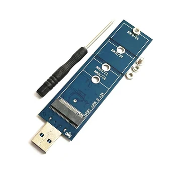 Modrá M. 2 NGFF HDD Karty Adaptéra (Solid State Drive) Na USB3.0 Kartu Adaptéra M. 2 SATA Protokol B-Mey
