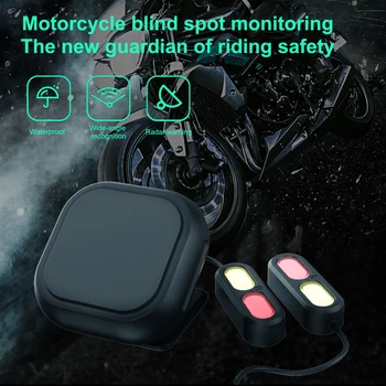 Motocykel Blind Spot Radarový Systém Detekcie 30 m Rozsah Vodotesný IP67 Milimeter Wave Senzor Zmene jazdného Pruhu Pomáhať Systém Pre Moto