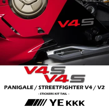 Motor Bývanie Kapotáže Nálepky Odtlačkový V4 Biela Červená Šedá Vlastné Duté Nálepky V4S Pre Ducati Panigale V4 V4S V4R