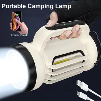 Najvýkonnejšie LED Svetlomet, Ručné Baterky USB Nabíjateľné Pozornosti Pracovné Svetlo Nepremokavé Horák, Camping Svetlo