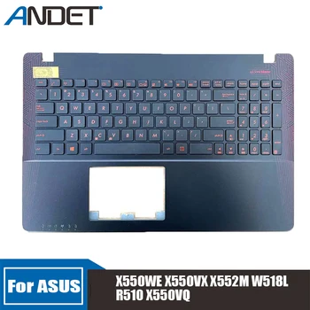 Nové Pre ASUS X550WE X550VX X552M W518L R510 X550VQ NO Touch Pad opierka Dlaní Hornej Prípade Rám Klávesnice, Top Prípade Notebooku C Shell