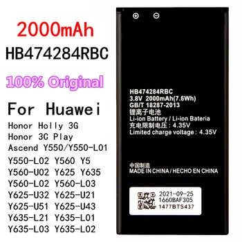 Originál Nové HB474284RBC 2000mAh pre Huawei Honor Holly 3G , Česť 3C Hrať Hol-U19 Hol-T00 HOL-U10 Batérie Telefónu