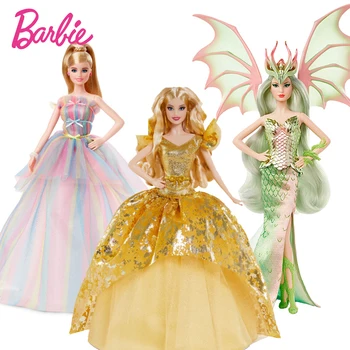 Originálne Bábiky Barbie Mýtické Muse Dragon Cisárovná Podpis Bábiky Slávnostné Šaty Limit Collector Edition Hračka pre Dievča, Darček Box