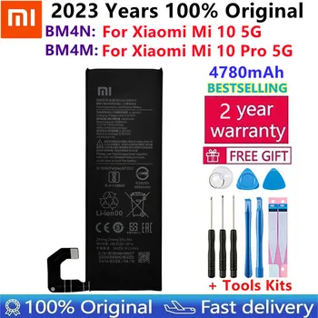 Originálne Náhradné Batérie BM4M BM4N Pre Xiao Mi 10 Pro 5G Xiao 10Pro Mi10 5G Skutočné Telefón Bateria Batérie +Darček Nástroje