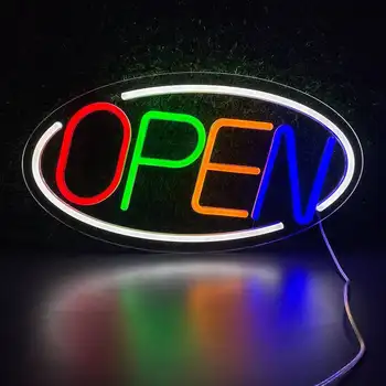 OTVORTE Neon LED znamenie Business Obchod Otvorte Neónový nápis Svetelné Reklamy Svetlo Nakupovanie Neon Podnikanie Obchod Pútač Pre Bary Káva