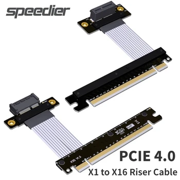 PDO-Odkaz Nové Stúpačky Karty PCI-E x16, aby x1 4.0 Predlžovací Kábel PCI Express 1x Female na 16x Muž Gen4 na Doske SSD GPU Adaptér