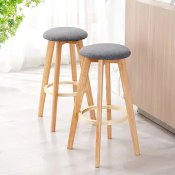 Pevné, drevené stoličky, barové stoličky, Americký štýl, barové stoličky, domáce minimalistický vysoké stoličky, tvorivé bar stoličky