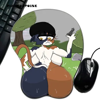 PINKTORTOISE Anime 3D kira yuiotty Podložka pod Myš s Silikónový Remienok Zvyšok Mousepad Hrudníka Myši Strane PC Office Komické Mouse mat
