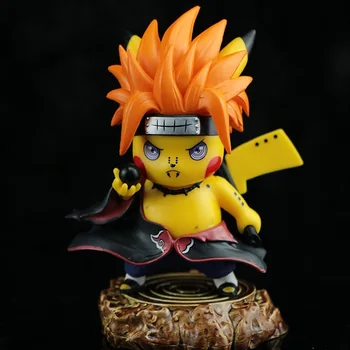 Pokemon Anime postavy Pikachu Cos Naruto Uchiha Obetí Madara Sasuke Namikaze Minato Model PVC Bábika Dekorácie, Hračky pre Deti,