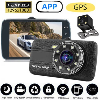 Pomlčka Cam WiFi Full HD 1080P Auta DVR parkovacia Kamera, videorekordér Black Box Nočné Videnie Dashcam Parkovanie Sledovať GPS Tracker