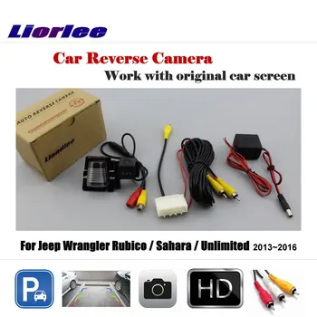 Pre Jeep Wrangler Rubico/Sahara 2013-2016 Auto Reverse Zadná Kamera Pôvodnú Obrazovku Späť Parkovanie HD CCD OEM CAM