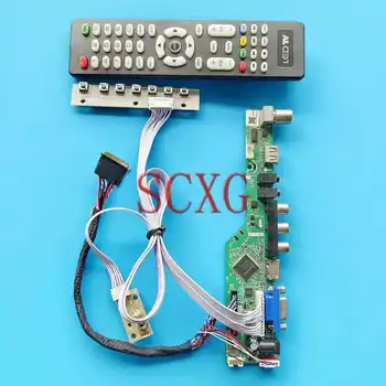 Pre LTN121AT06 N121IB Notebook, Displej Analógový TV Radič Board VGA USB RF 12.1