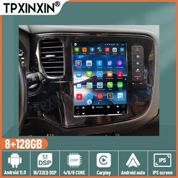 Pre Mitsubishi Outlander 2013-18 Android 11 Autorádia Magnetofón Navigáciu Tesla Štýl Obrazovke Stereo Auto Multimediálny Prehrávač