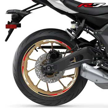 Pre Yamaha YZF-R7 YZFR7 2022 2023 17inch Motocyklové Príslušenstvo Nálepky Ráfika Pneumatiky Dekoratívne Nálepky Kolesa Reflexný Prúžok Nastaviť