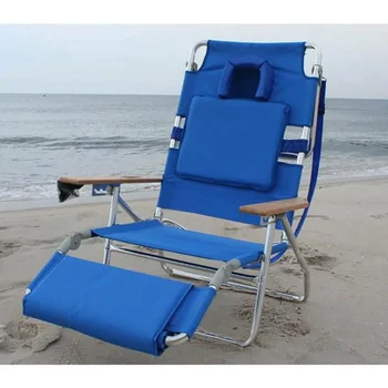 Pštrosie Ležiaceho Hliníkové Pláž Stoličky - Modrá pláž stoličky vonkajší stoličky potreby na kempovanie stolička