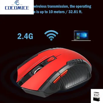 raton 2.4 G Hernej Myši červená Bezdrôtová Optická Myš Hra Bezdrôtových Myší s USB Prijímač počítač Myš na PC Herné Notebooky